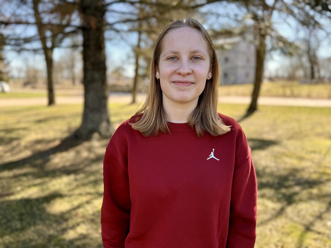 Moksleivė Justina Jakaitytė iš Kėdainių rajono