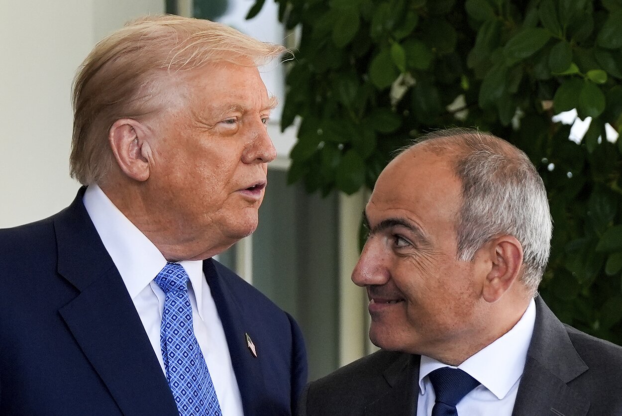 Donaldas Trumpas ir Nikolas Pašinianas