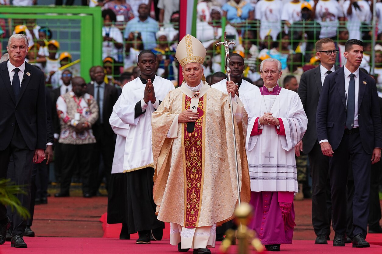 Popiežius Leonas XIV Pusiaujo Gvinėjoje