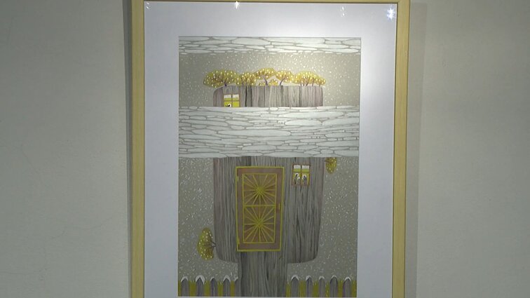 Vinco Grybo memorialiniame muziejuje eksponuojama dailininkės Albinos Žiupsnytės paroda