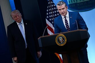 Donaldas Trumpas ir Pete`as Hegsethas