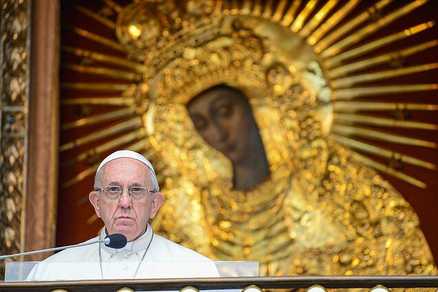 Papież Franciszek w Ostrej Bramie