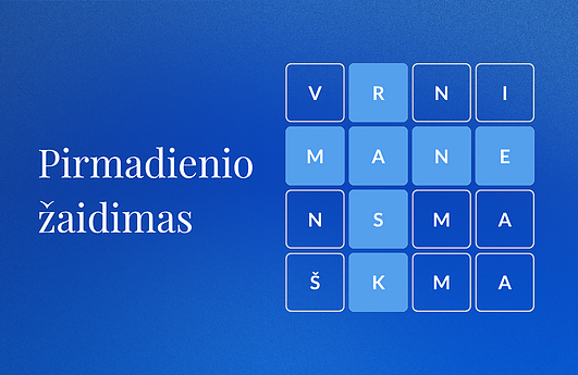 „Rask žodį“ / Pirmadienis