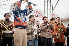 Protestas „Šalin rankas“ Katedros aikštėje. 