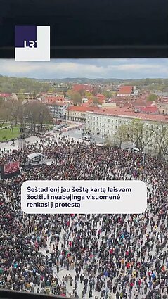 Šeštadienį jau šeštą kartą laisvam žodžiui neabejinga visuomenė renkasi į protestą