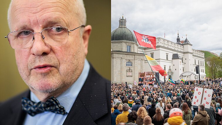 Olekas: svarbiau dalyvauti miškasodyje pagerbiant Adamkų nei gaišti laiką mitinge