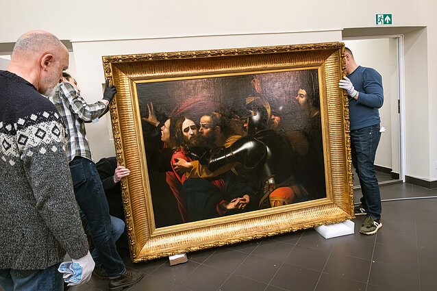 A painting attributed to Caravaggio has been transported from war-torn Ukraine to Lithuania under armed escort