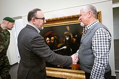 Į Lietuvą iš Ukrainos atvežtas Caravaggio paveikslas „Kristaus suėmimas“