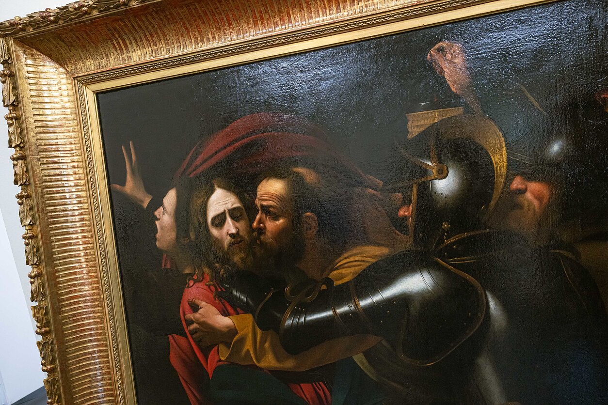 Į Lietuvą iš Ukrainos atvežtas Caravaggio paveikslas „Kristaus suėmimas“