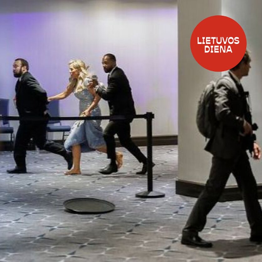 AP nuotr.,  Šūviai Baltųjų rūmų korespondentų vakarienės metu 