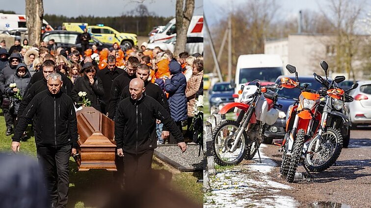 „Manto aistra buvo motociklai“: su paramediku atsisveikinta gaudžiant varikliams