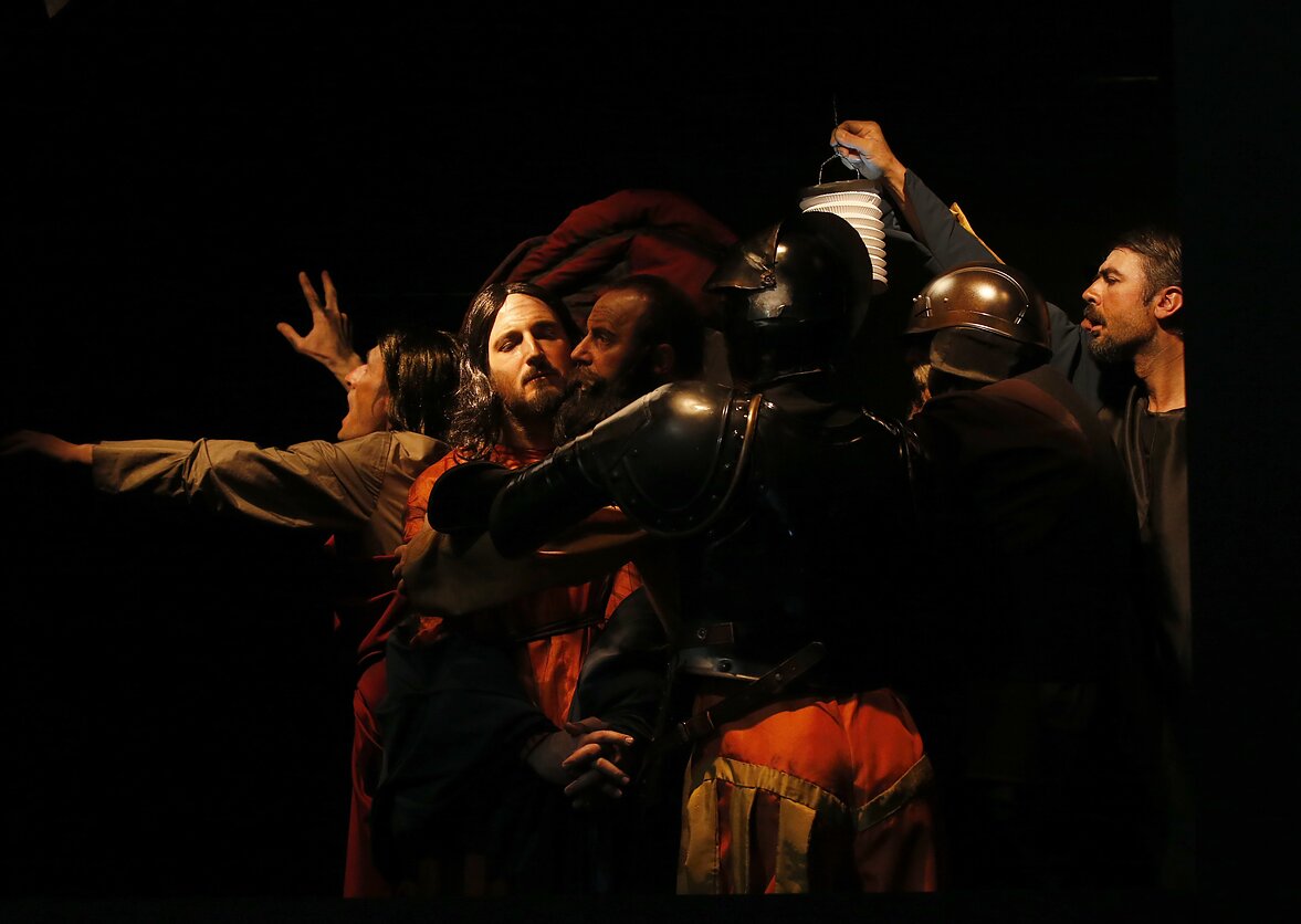 Картина Караваджо «Взятие Христа под стражу»