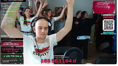 Stopklatka z translacji na żywo