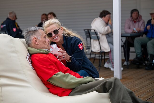 Rimantas su savanore Ramune