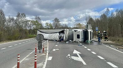 Dėl eismo įvykio Anykščių rajone uždarytas kelias Ukmergė–Utena