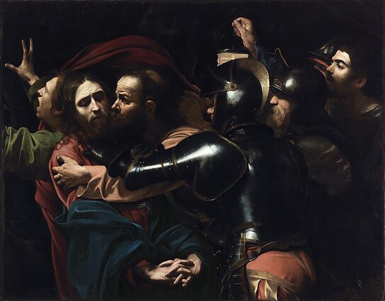 The Taking of Christ, believed to be the original painting by Caravaggio, is housed at the National Gallery of Ireland, Dublin