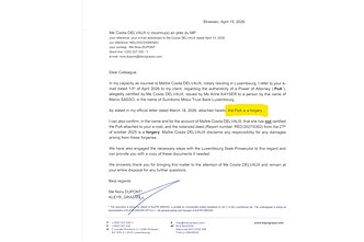 Notarės patikinimas, kad finansinės garantijos yra klastotės