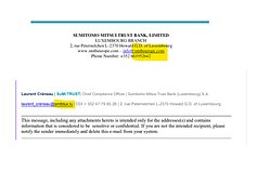 Tikro (apačioje) ir suklastoto (viršuje) Japonijos banko Liuksemburgo elektrinio pašto adreso palyginimas 