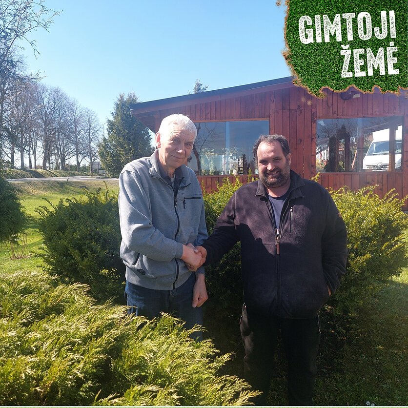 Arvydo Urbos/ LRT nuotrauka, Rietavo savivaldybės ūkininkai Jonas Kuzminskas ir Frederikas Jeffri