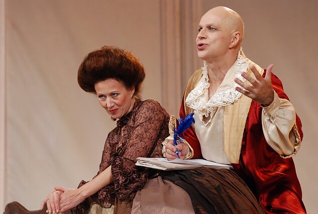 Nelė Savičenko, Vytautas Anužis – Denis Didro. Éricas-Emmanuelis Schmittas, „Paleistuvis“. Režisierius Povilas Gaidys, KDT, 2006 Nelė Savičenko, Vytautas Anužis – Denis Didro. Éricas-Emmanuelis Schmittas, „Paleistuvis“. Režisierius Povilas Gaidys, KDT, 2006