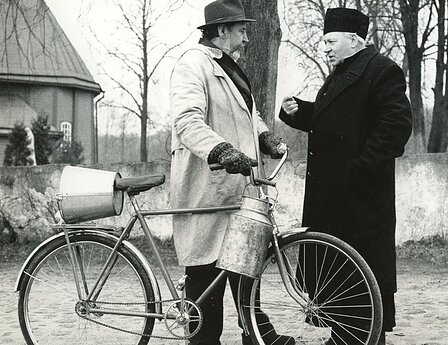 Juozas Jaruševičius (kairėje) ir Jonas Kavaliauskas. 1995 m. 