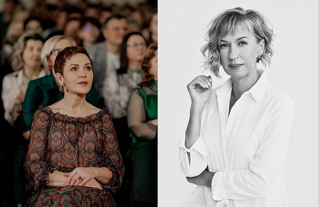 Nauczycielki Irena Litwinowicz i Anna Makowska