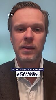 Landsbergio komentaras apie kylančių naftos kainų naudą Rusijai