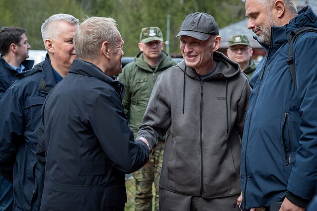 Donaldas Tuskas spotyka uwolnionego Andrzeja Poczobuta