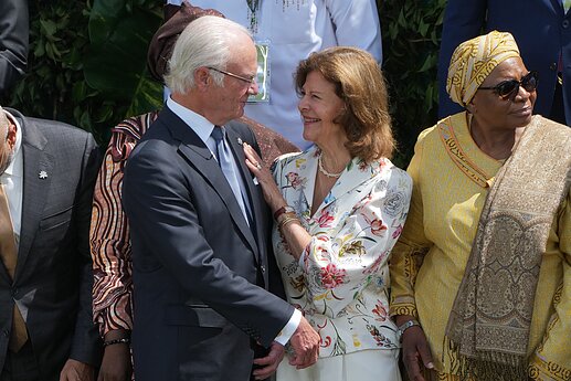 Karalius Karolis XVI Gustavas ir karalienė Silvia