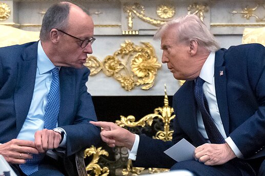 Фридрих Мерц и Дональд Трамп