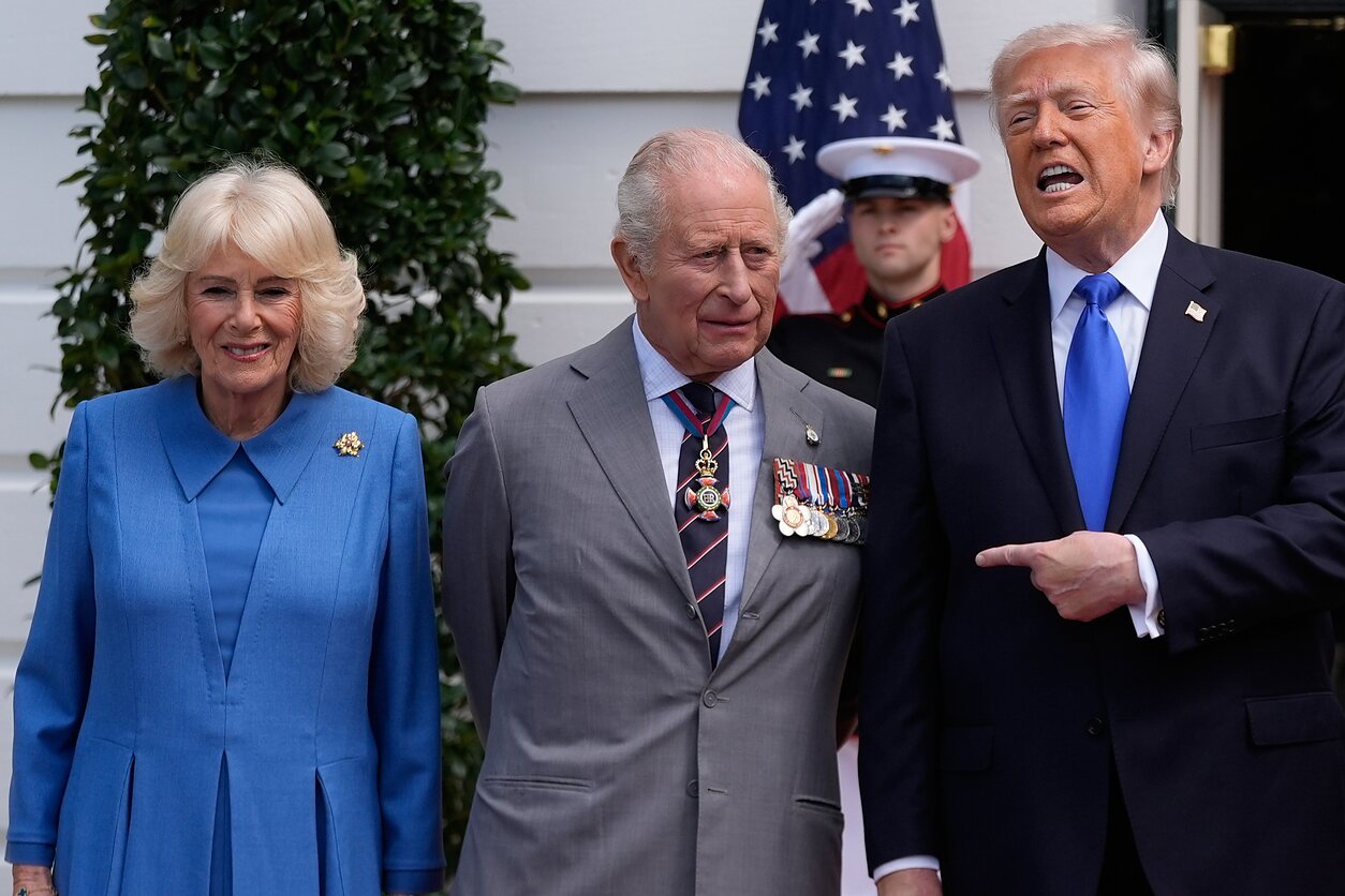 Susitiko karalius Karolis III ir Donaldas Trumpas