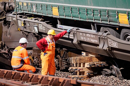 Train derailment in Kaunas district