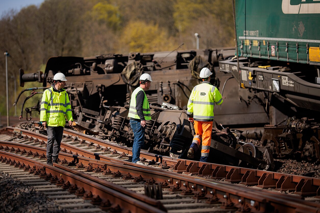 Train derailment in Kaunas district