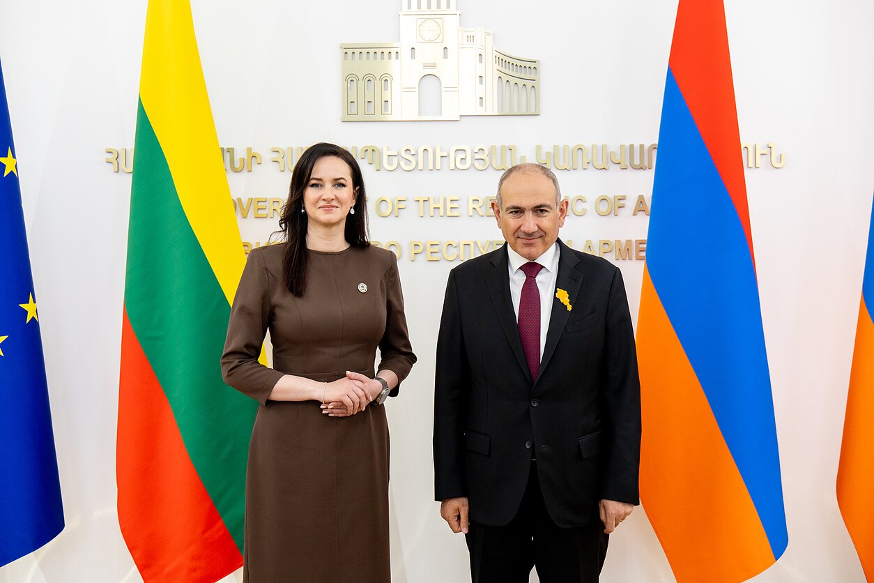 Инга Ругинене и Никол Пашинян