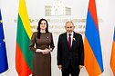 Инга Ругинене и Никол Пашинян