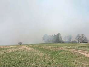 Gaisras Kupiškio rajone: dega durpynas, sutelktos gausios ugniagesių pajėgos