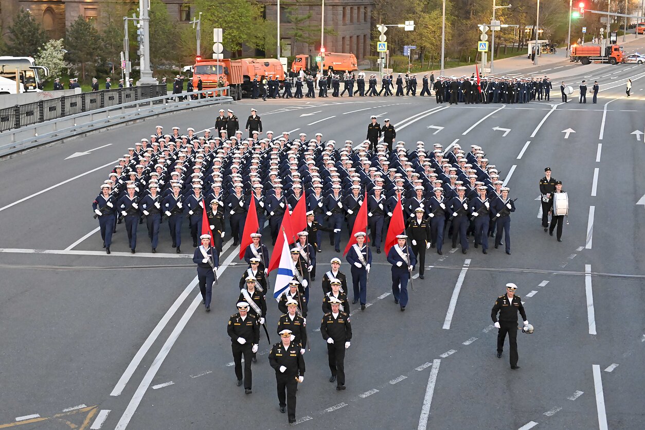 Репетиция Дня побелы в Москве