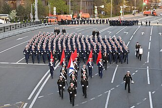 Репетиция Дня побелы в Москве