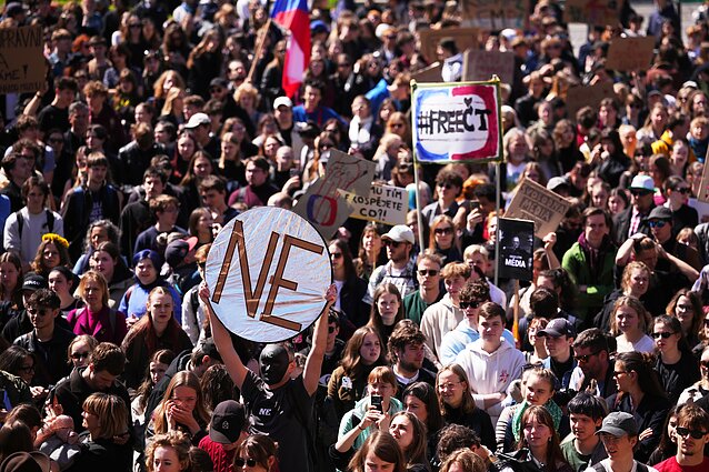 Protest w Pradze