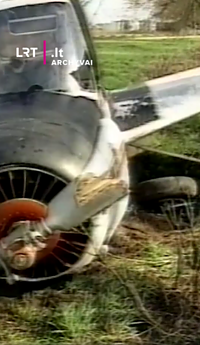 Laimingai pasibaigusi lėktuvo nelaimė Panevėžio rajone 1998 m.