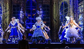 Miuziklo „Operos fantomas“ repeticija Taline