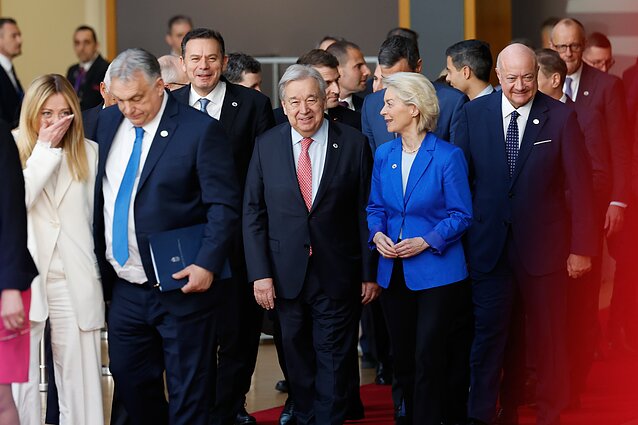 European leaders in Brussels