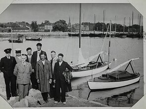 Klaipėdos jachtklubo pradžia Žiemos uoste apie 1930–1933 m.