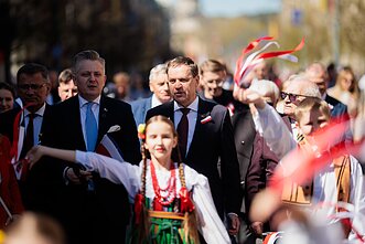 Шествие поляков в Вильнюсе