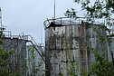 Предположительно поврежденный дроном нефтяной резервуар в Латвии