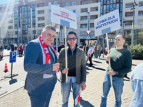 Andrzej Dudziński, chargé d'affaires RP na Litwie, Daniel Ilkiewicz
