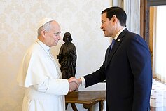 Popiežius Leonas ir Marco Rubio