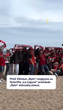 Prieš rungtynes FIBA čempionų lygoje su „La Laguna“ prasideda „Ryto“ aistruolių eisena
