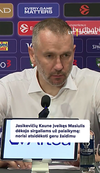 Masiulis po rungtynių dėkojo sirgaliams už palaikymą
