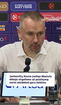 Masiulis po rungtynių dėkojo sirgaliams už palaikymą